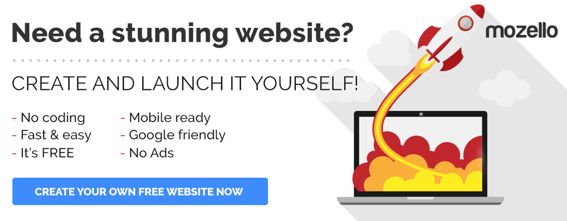 Create your own free website | Mozello Website Builder